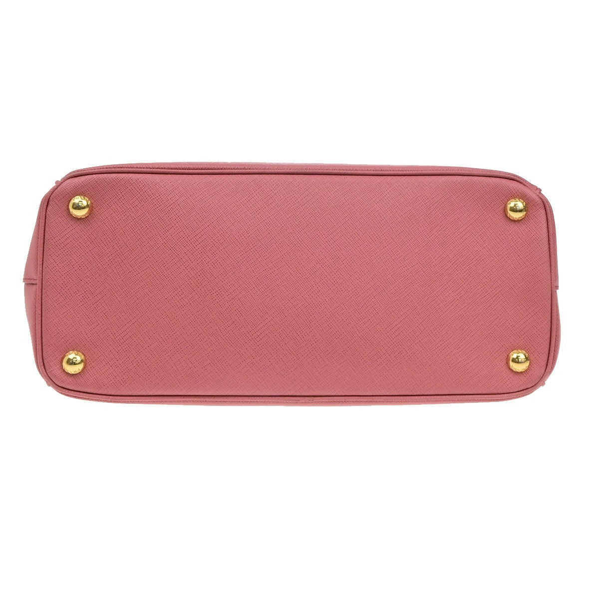 PRADA Logo Saffiano 2Way Shoulder Hand Bag Leather Pink GHW 21YH040
