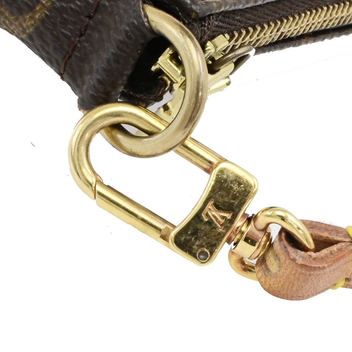 LOUIS VUITTON Pochette Accessoires Hand Bag Monogram Leather BN M51980 32YH053