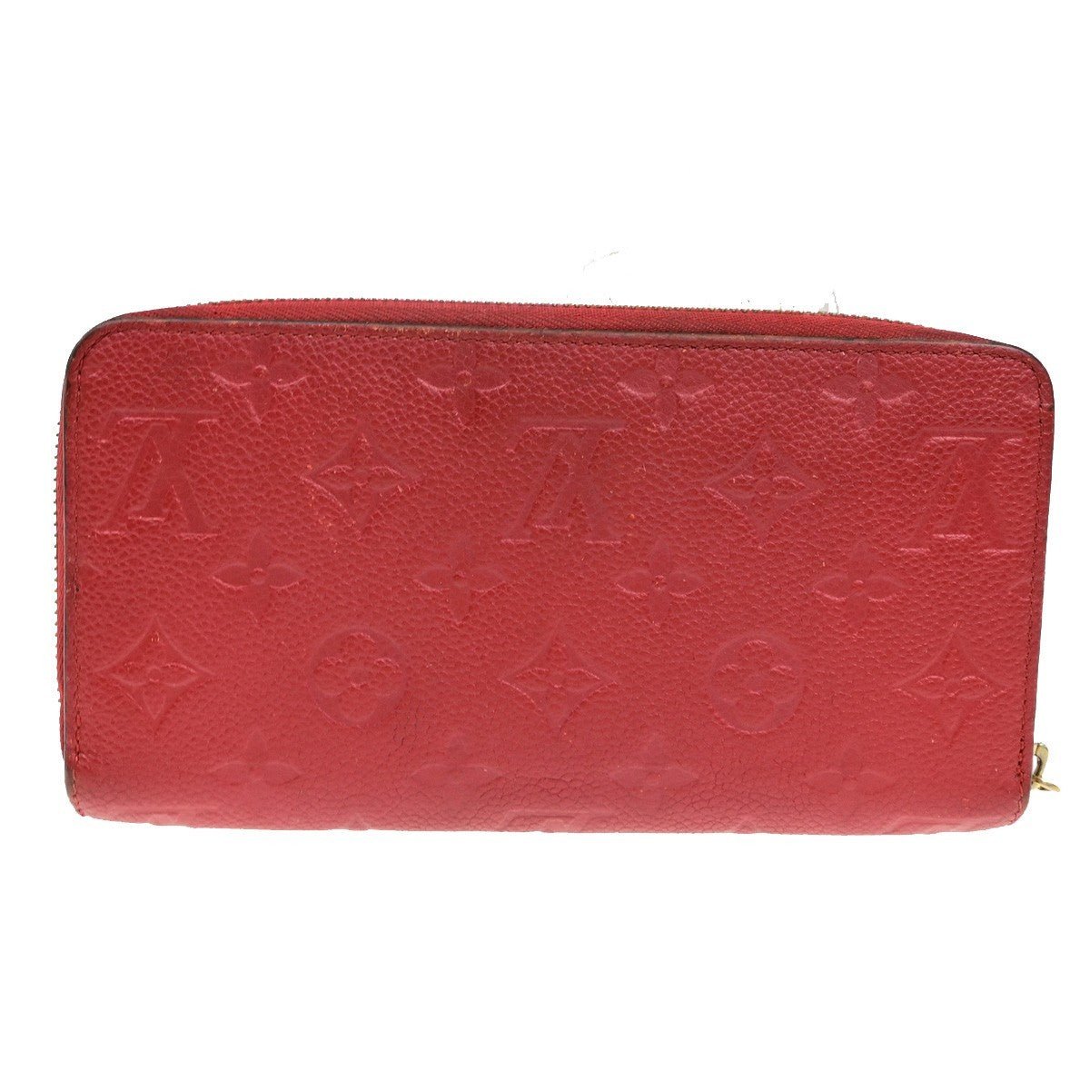 LOUIS VUITTON Zippy Wallet Long Purse Monogram Empreinte Red M63691 31YH020