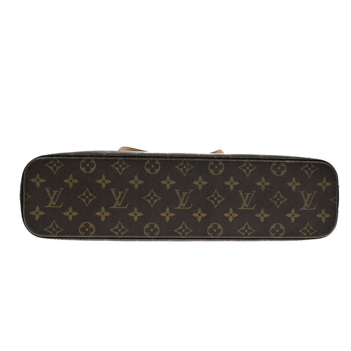 LOUIS VUITTON Logo Luco Shoulder Tote Bag Monogram Leather Brown M51155 34YG857