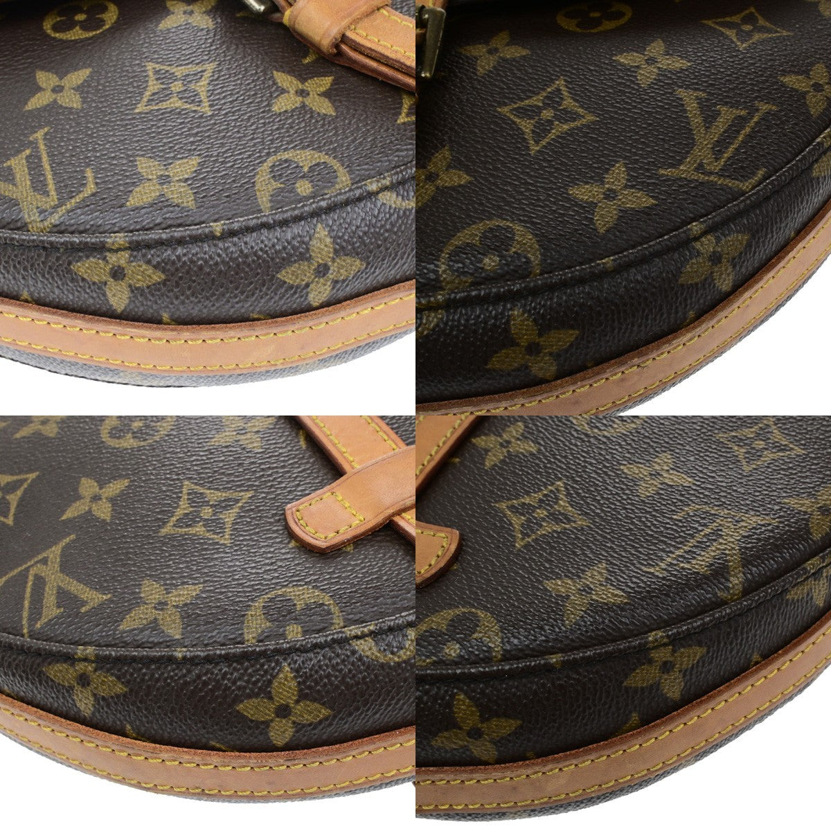 LOUIS VUITTONI Chantilly MM Shoulder Bag Monogram Leather Brown M51233 83YH038