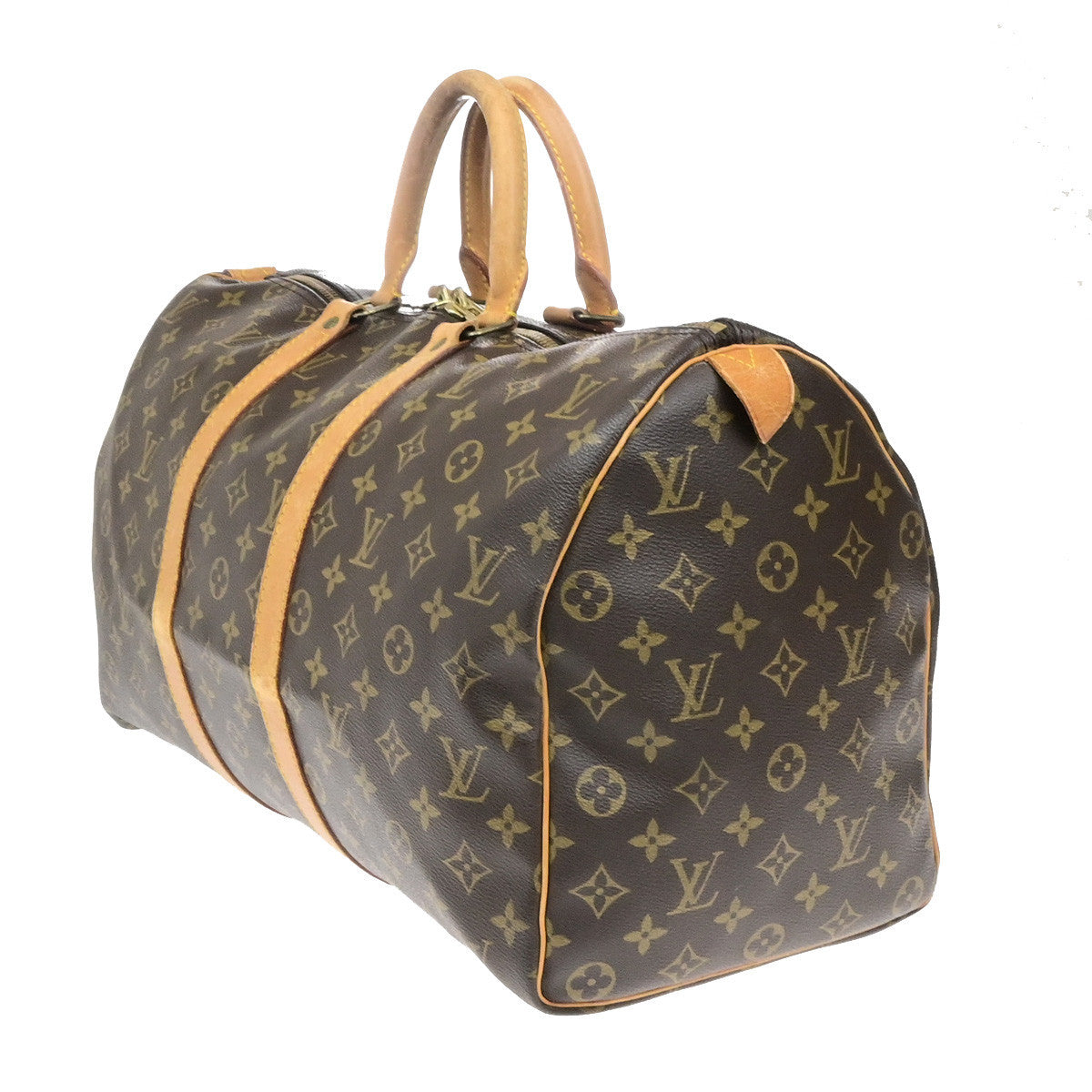 LOUIS VUITTON Keepall 45 Travel Hand Bag Monogram Leather Brown M41428 34YG943