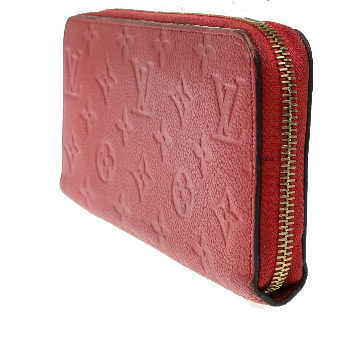 LOUIS VUITTON Zippy Wallet Long Purse Monogram Empreinte Red M63691 31YH020