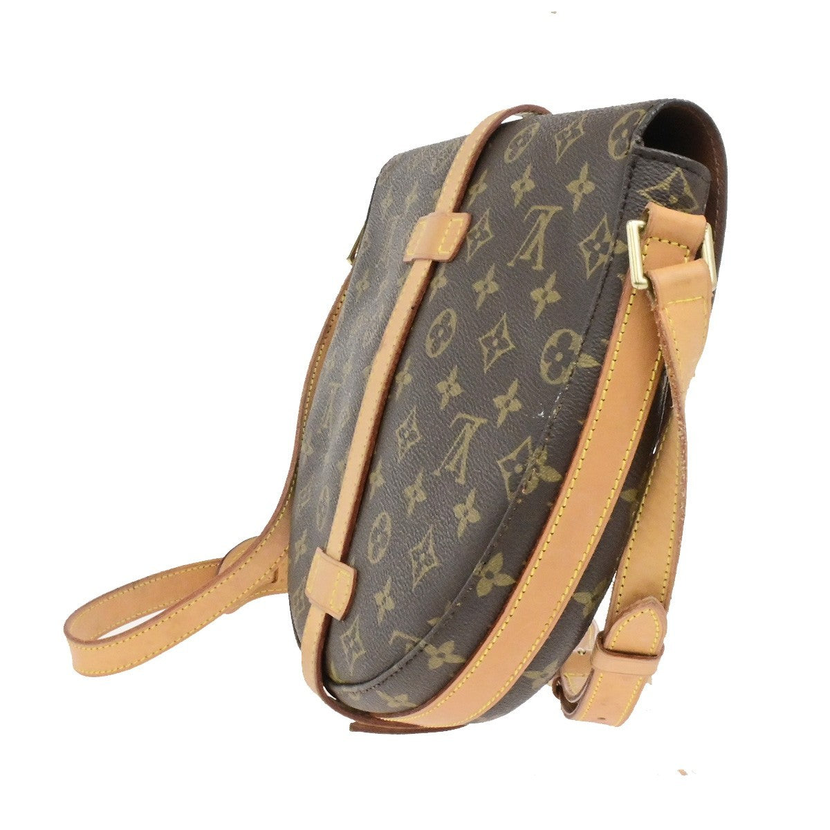 LOUIS VUITTON Chantilly GM Shoulder Bag Monogram Leather Brown M51232 84YH044