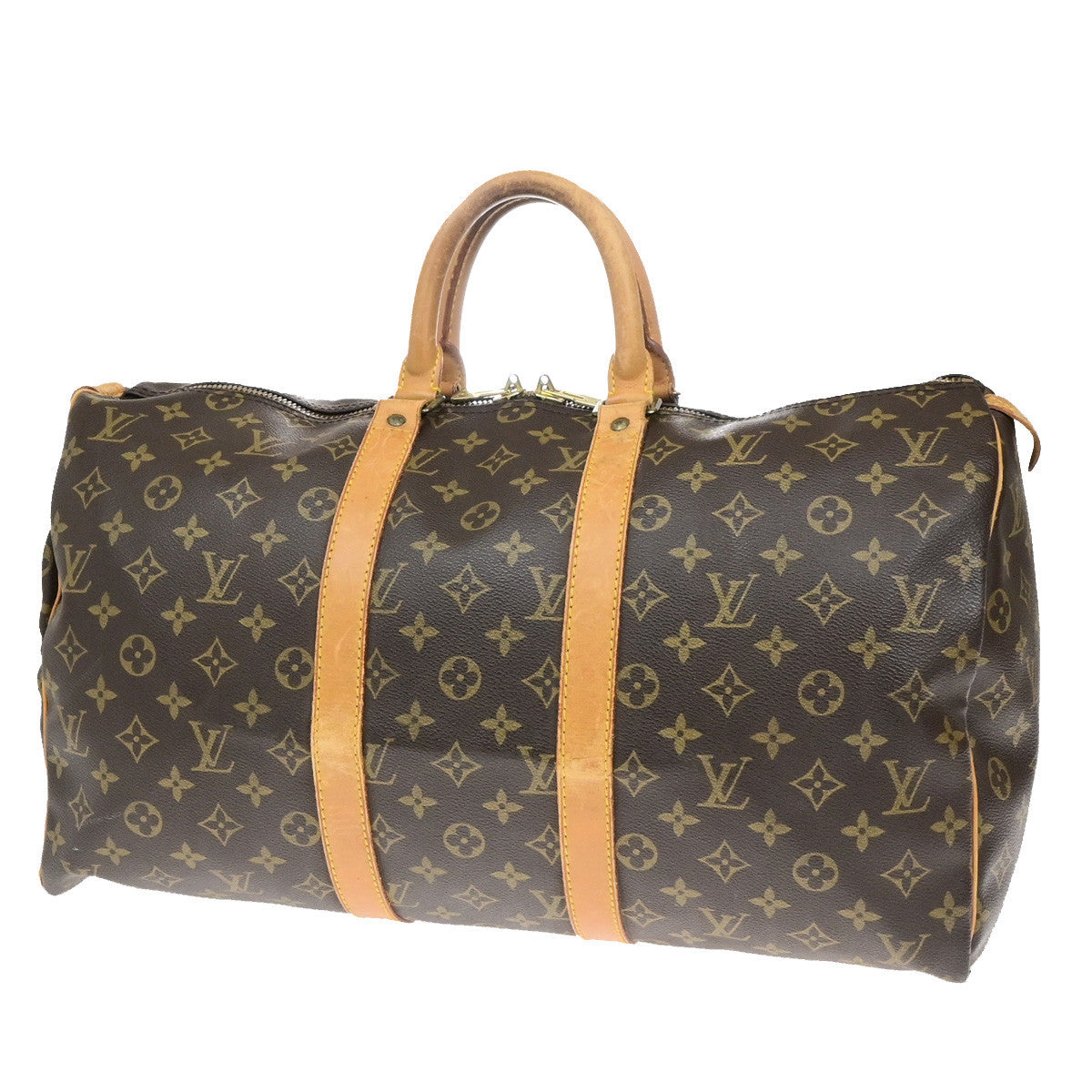LOUIS VUITTON Keepall 45 Travel Hand Bag Monogram Leather Brown M41428 34YG943