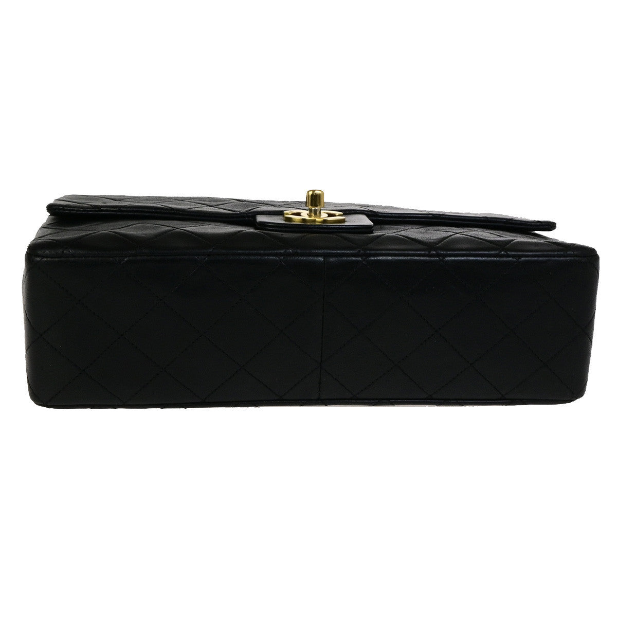 CHANEL CC Matelasse 27 Chain Shoulder Bag Lambskin Leather Black GHW 391RK860