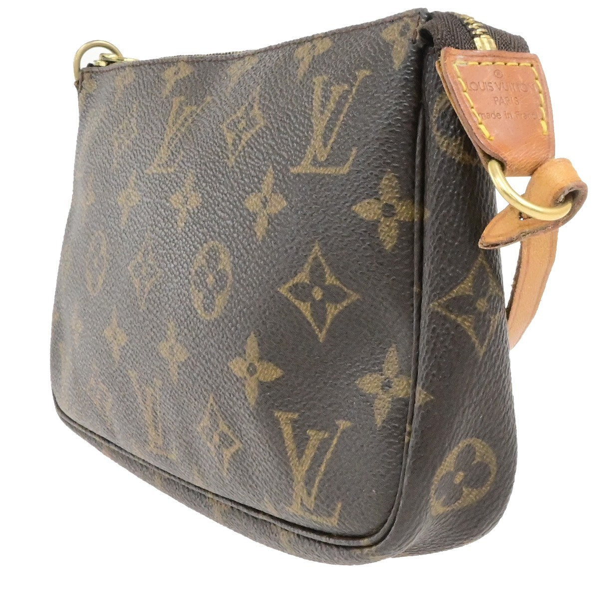 LOUIS VUITTON Pochette Accessoires Hand Bag Monogram Leather BN M51980 32YH053