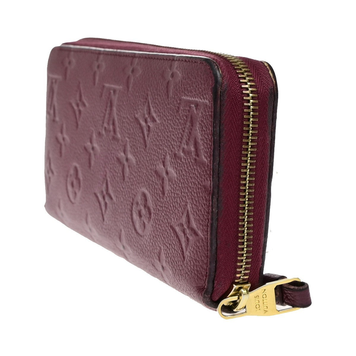 LOUIS VUITTON Zippy Wallet Long Purse Monogram Empreinte Red M60359 61YH023