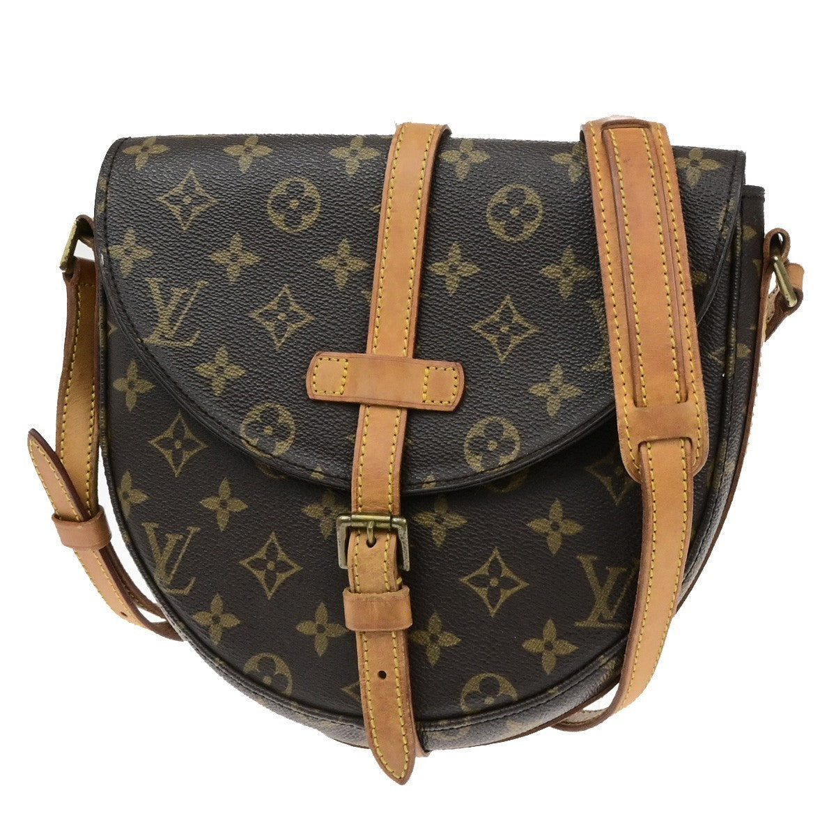 LOUIS VUITTONI Chantilly MM Shoulder Bag Monogram Leather Brown M51233 83YH038