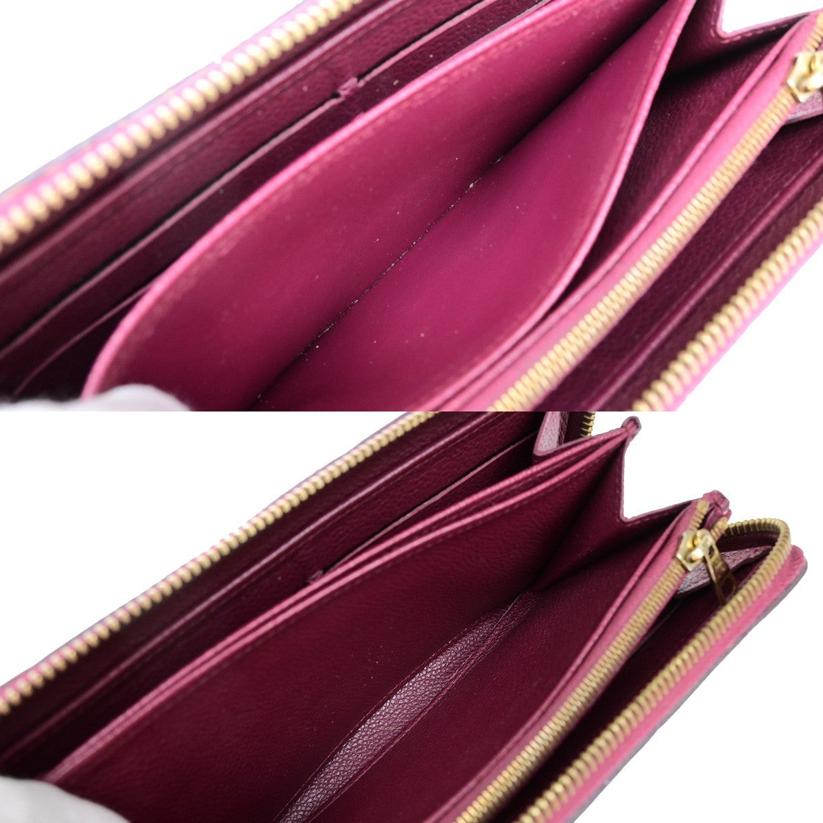 LOUIS VUITTON Zippy Wallet Long Purse Monogram Empreinte Red M60359 61YH023