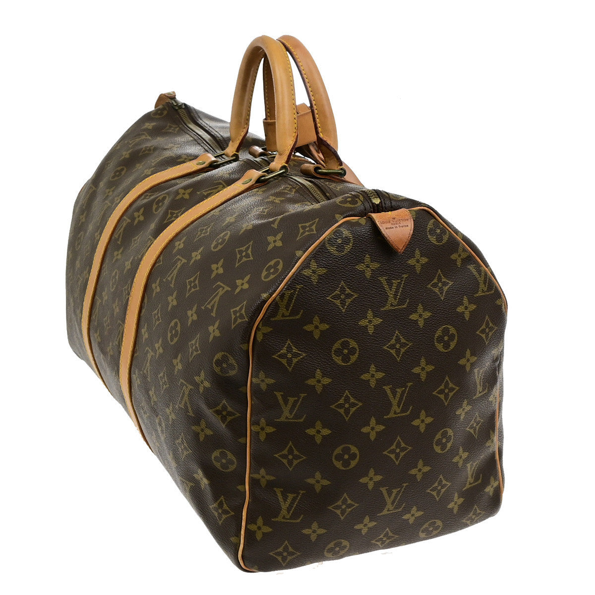 LOUIS VUITTON Keepall 50 Travel Hand Bag Monogram Leather Brown M41426 83YG863