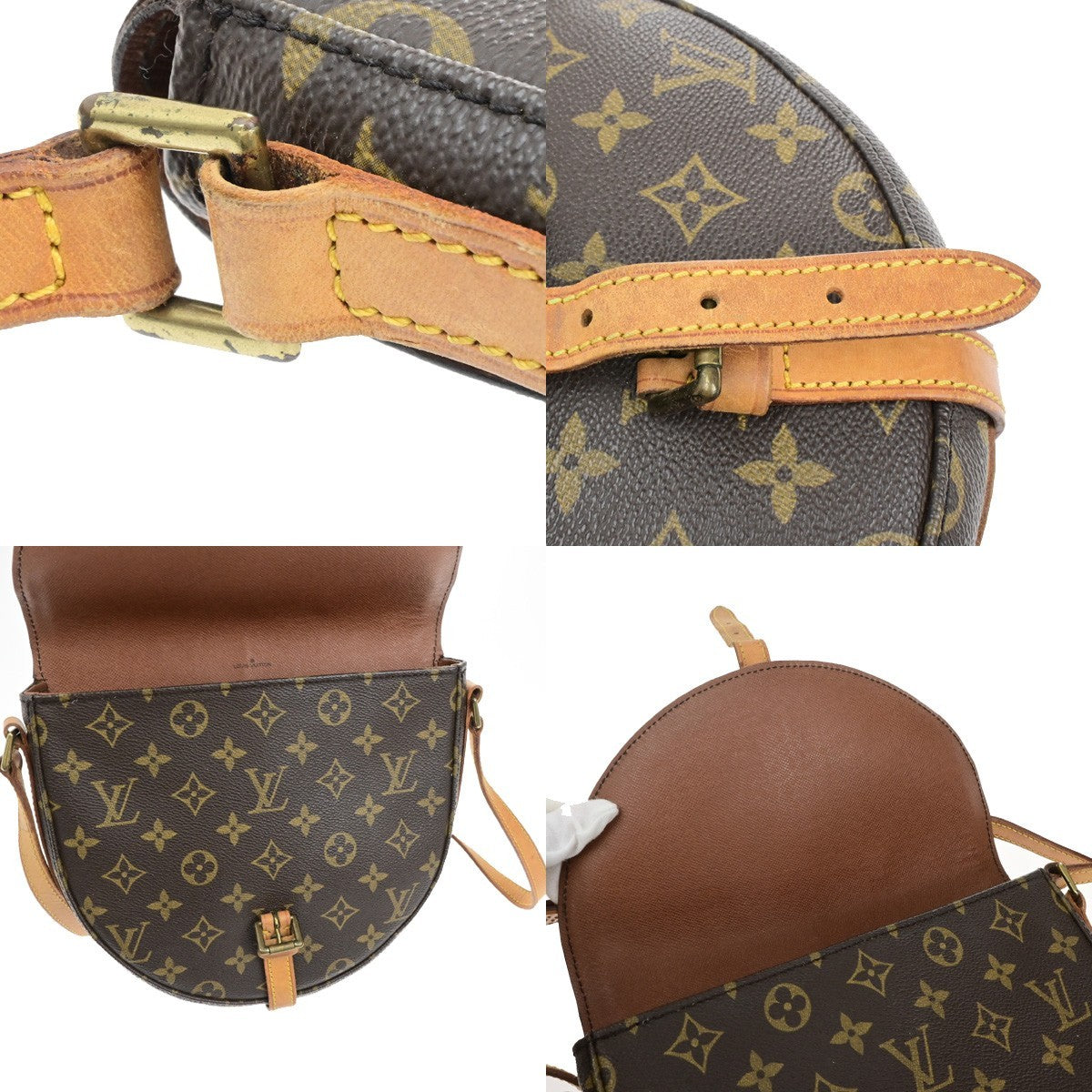 LOUIS VUITTONI Chantilly MM Shoulder Bag Monogram Leather Brown M51233 83YH038