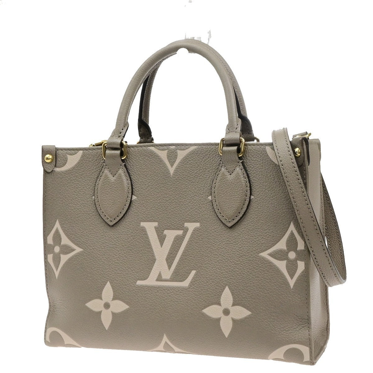 LOUIS VUITTON OnTheGo PM Hand Bag Bicolor Monogram Empreinte BE M45779 312RL056