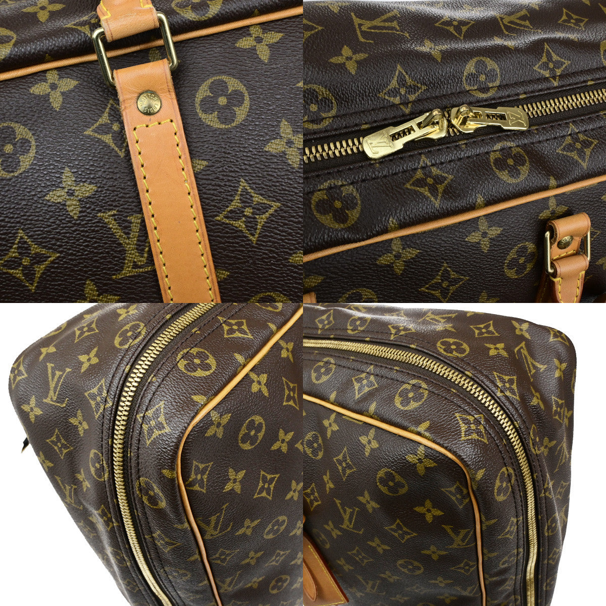 LOUIS VUITTON Sirius 50 Travel Hand Bag Monogram Leather Brown M41406 75YG930