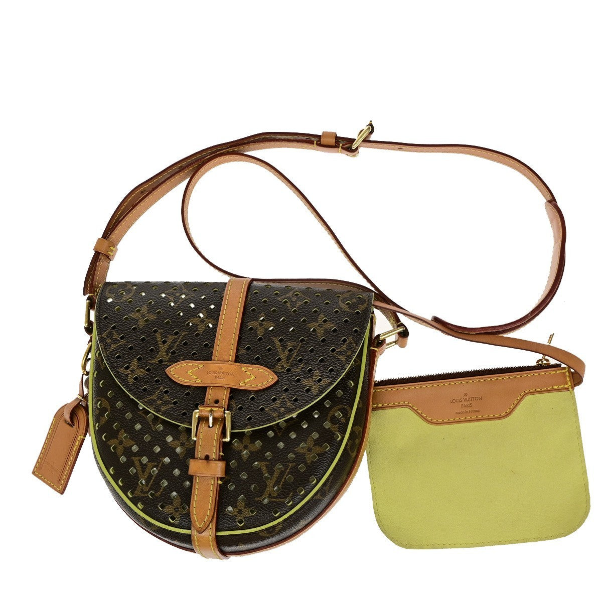 LOUIS VUITTON Chantilly PM Shoulder Bag Monogram Perfo Flore BN M94086 690RL049