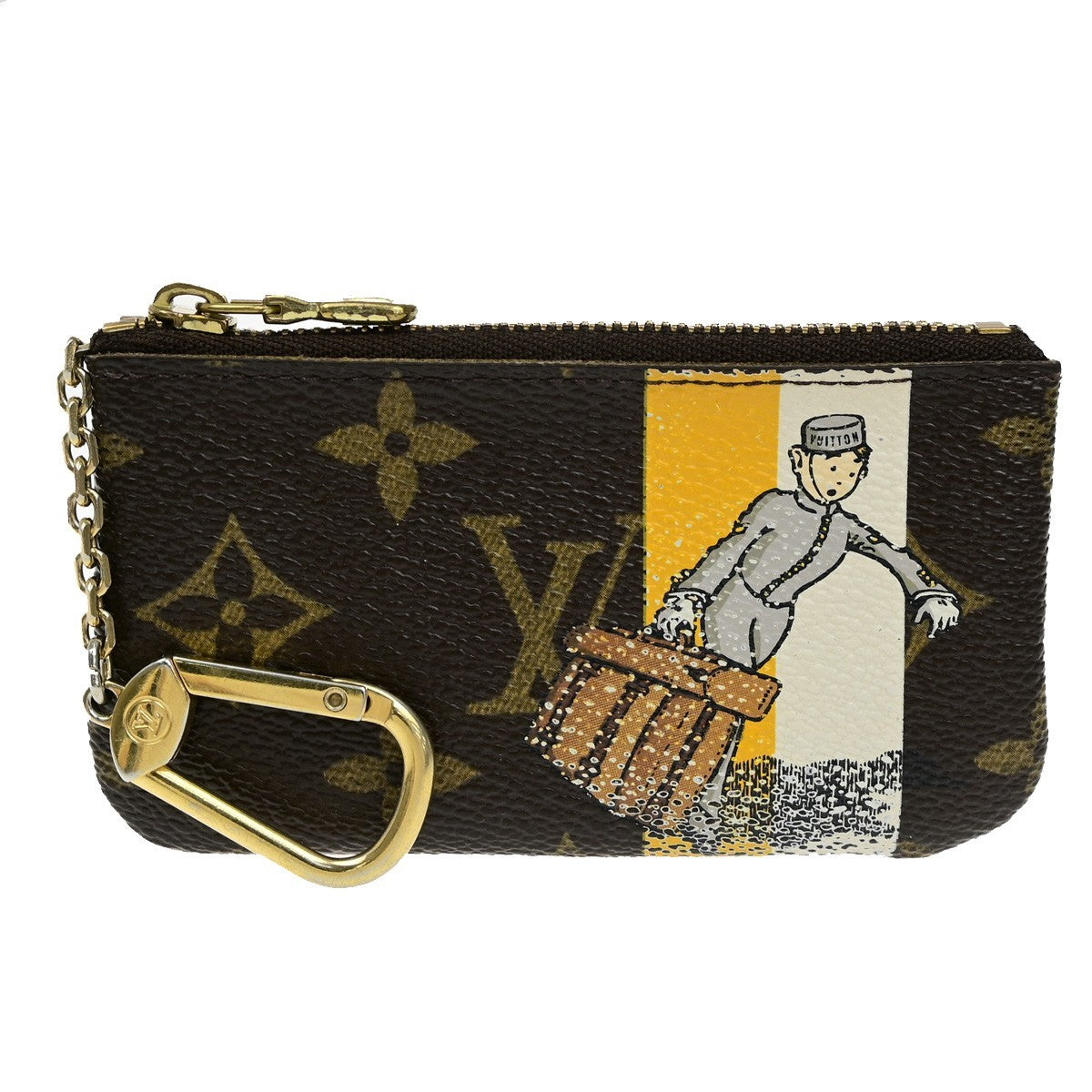 LOUIS VUITTON Pochette Cles Coin Wallet Key Case Monogram Groom M60033 67YH024