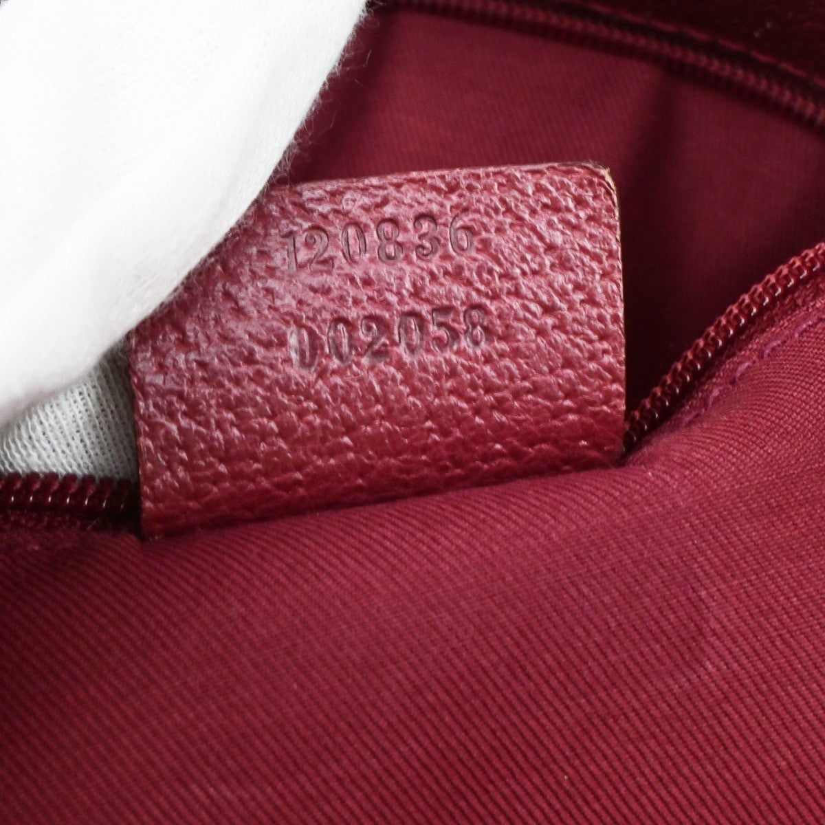 GUCCI Logo GG Pattern Shoulder Tote Bag Canvas Leather Brown Red SHW 65YH037