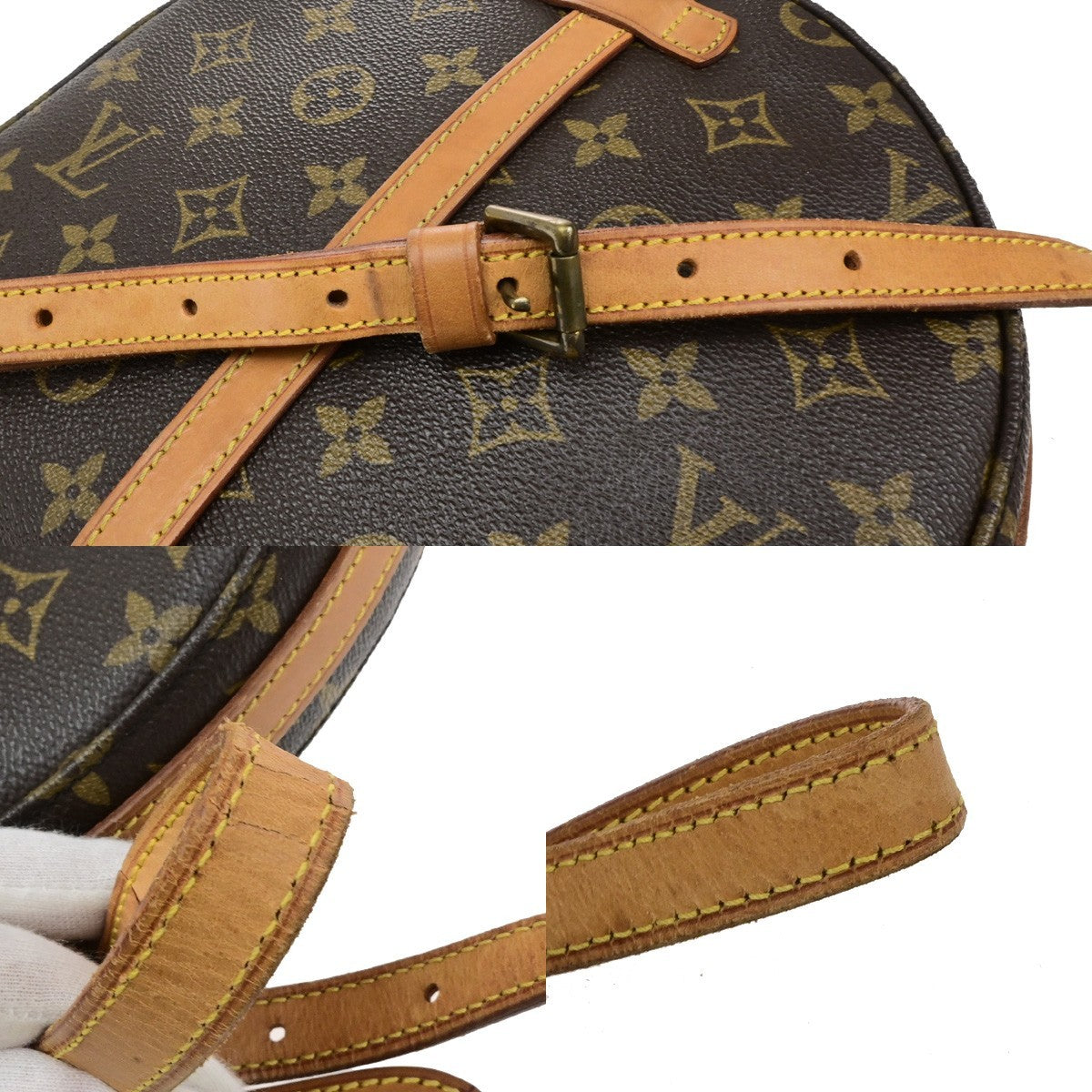 LOUIS VUITTONI Chantilly MM Shoulder Bag Monogram Leather Brown M51233 83YH038