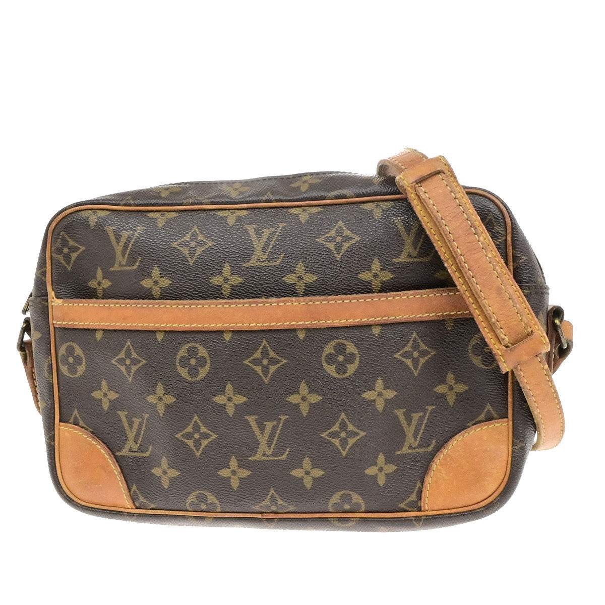 LOUIS VUITTON Trocadero 27 Shoulder Bag Monogram Leather Brown M51274 62YG947