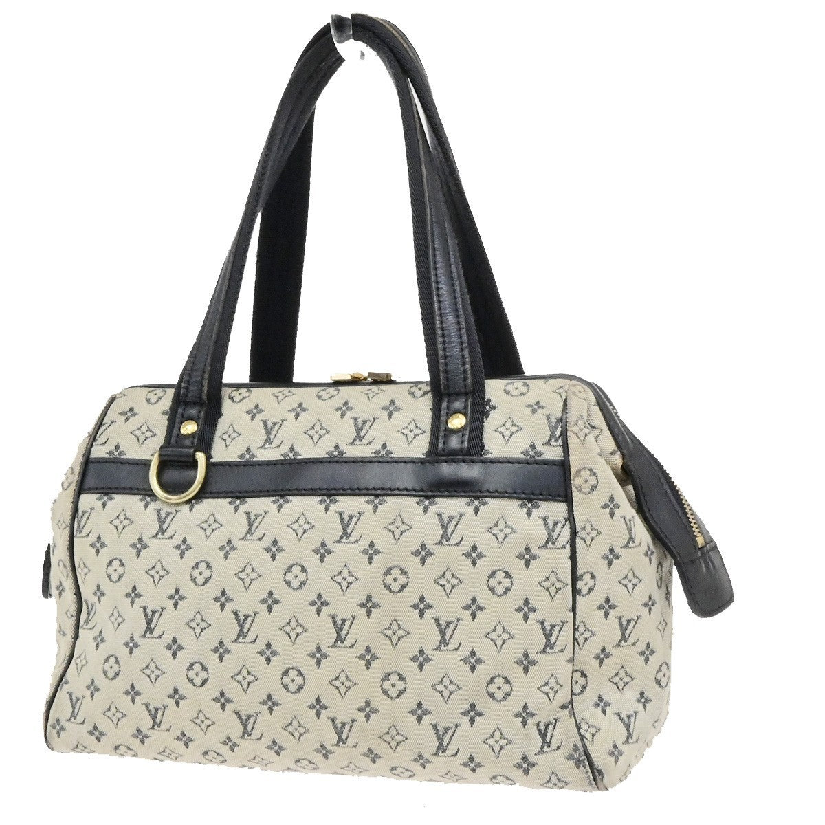 LOUIS VUITTON Josephine PM Hand Bag Monogram Mini Canvas Blue M92049 67YH046