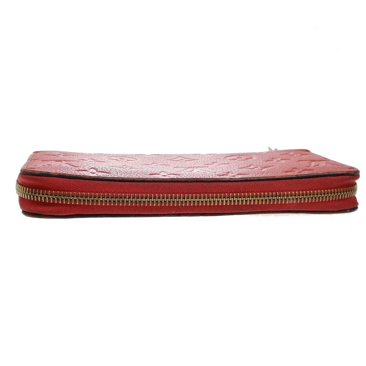 LOUIS VUITTON Zippy Wallet Long Purse Monogram Empreinte Red M63691 31YH020