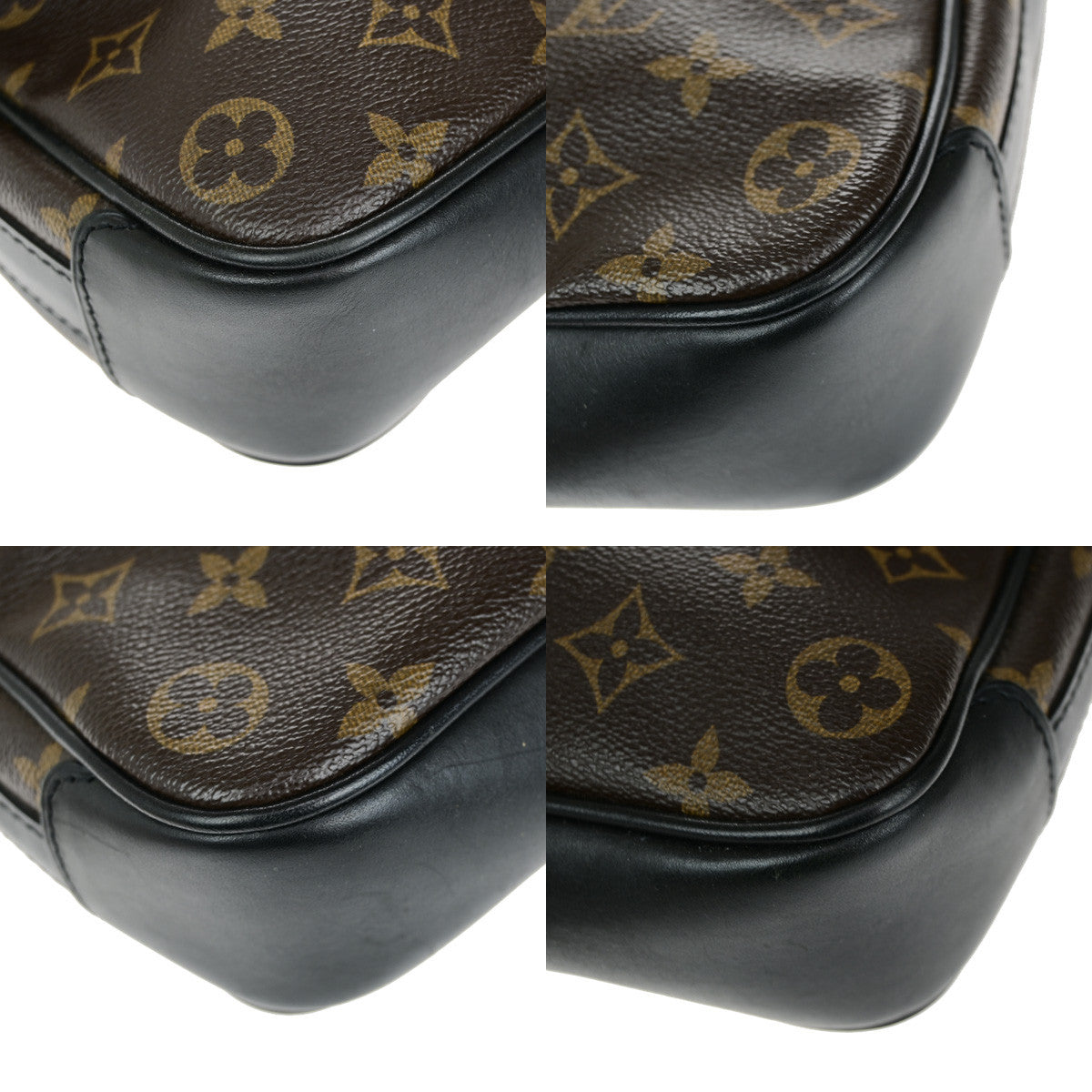 LOUIS VUITTON Bass PM Shoulder Bag Monogram Macassar Brown Black M56717 18YG828