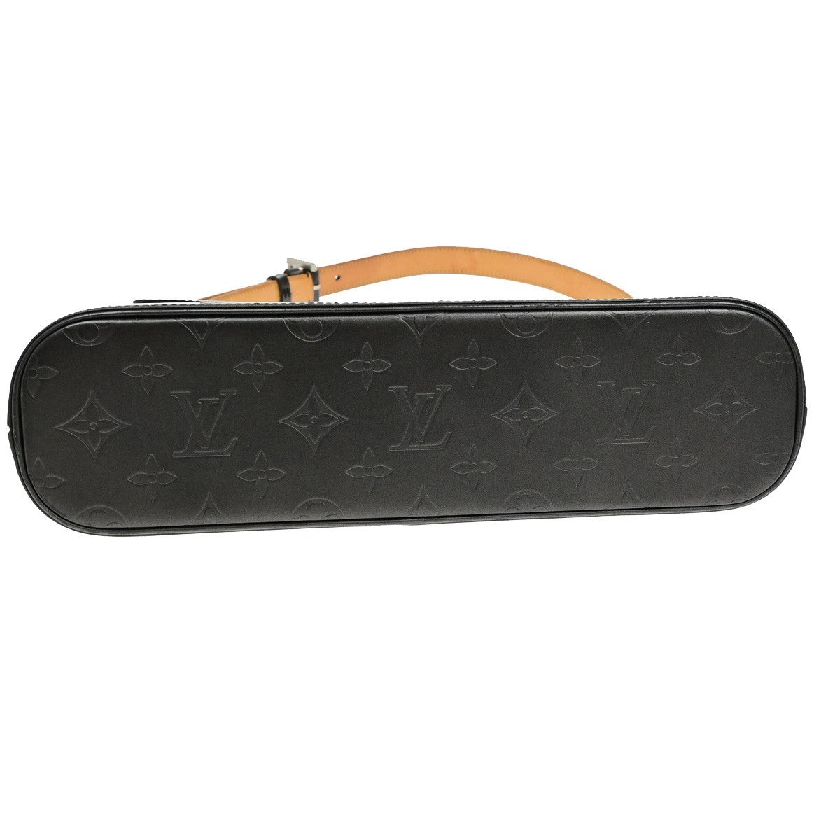 LOUIS VUITTON Alston Shoulder Bag Monogram Mat Leather Noir M55122 78RL041