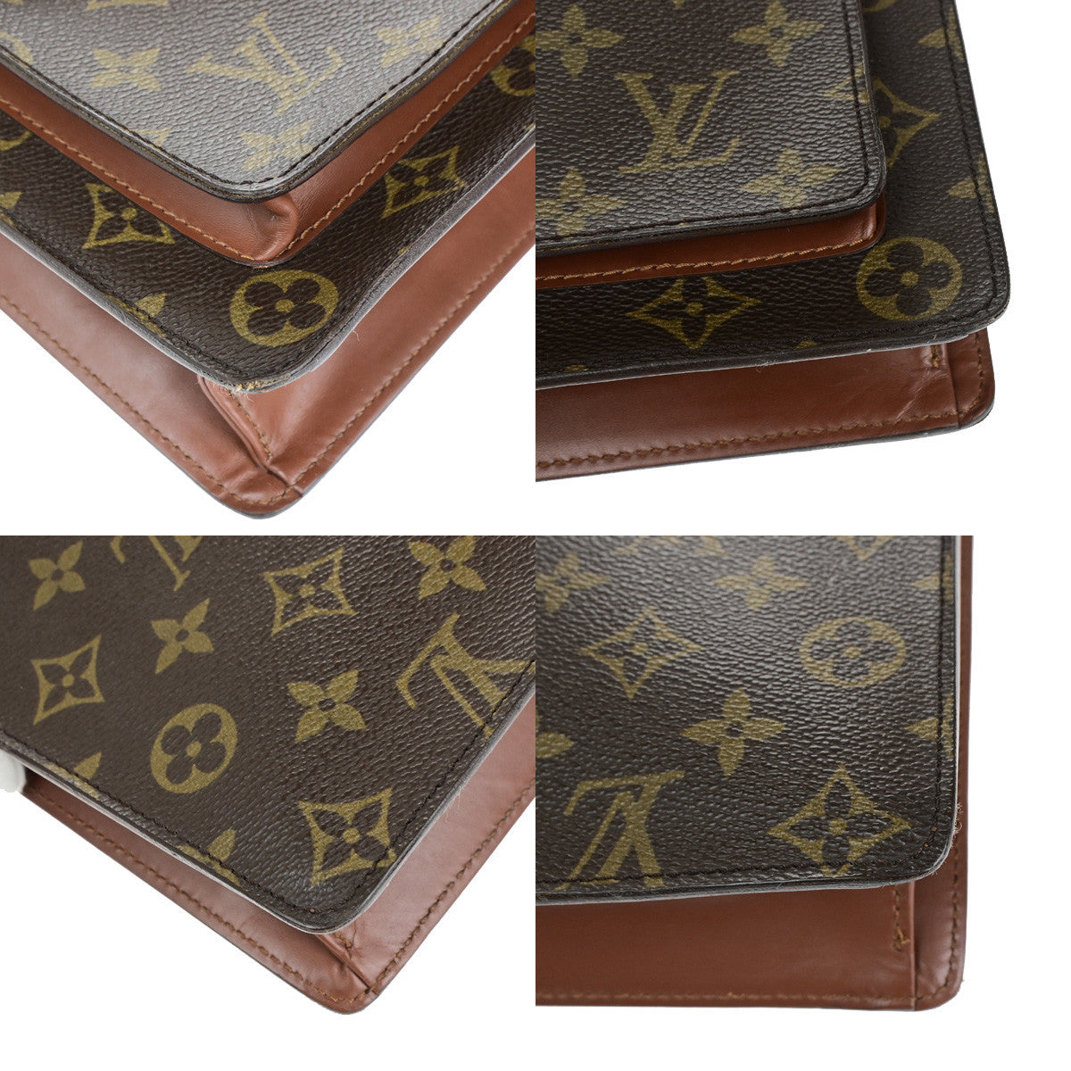 LOUIS VUITTON Monceau 28 2Way Shoulder Hand Bag Monogram Leather M51185 84YF894