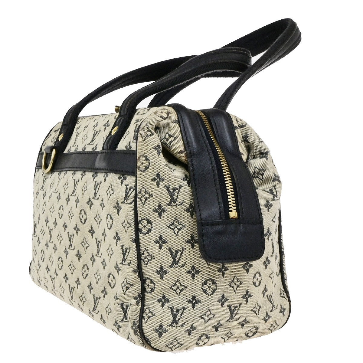 LOUIS VUITTON Josephine PM Hand Bag Monogram Mini Canvas Blue M92049 67YH046