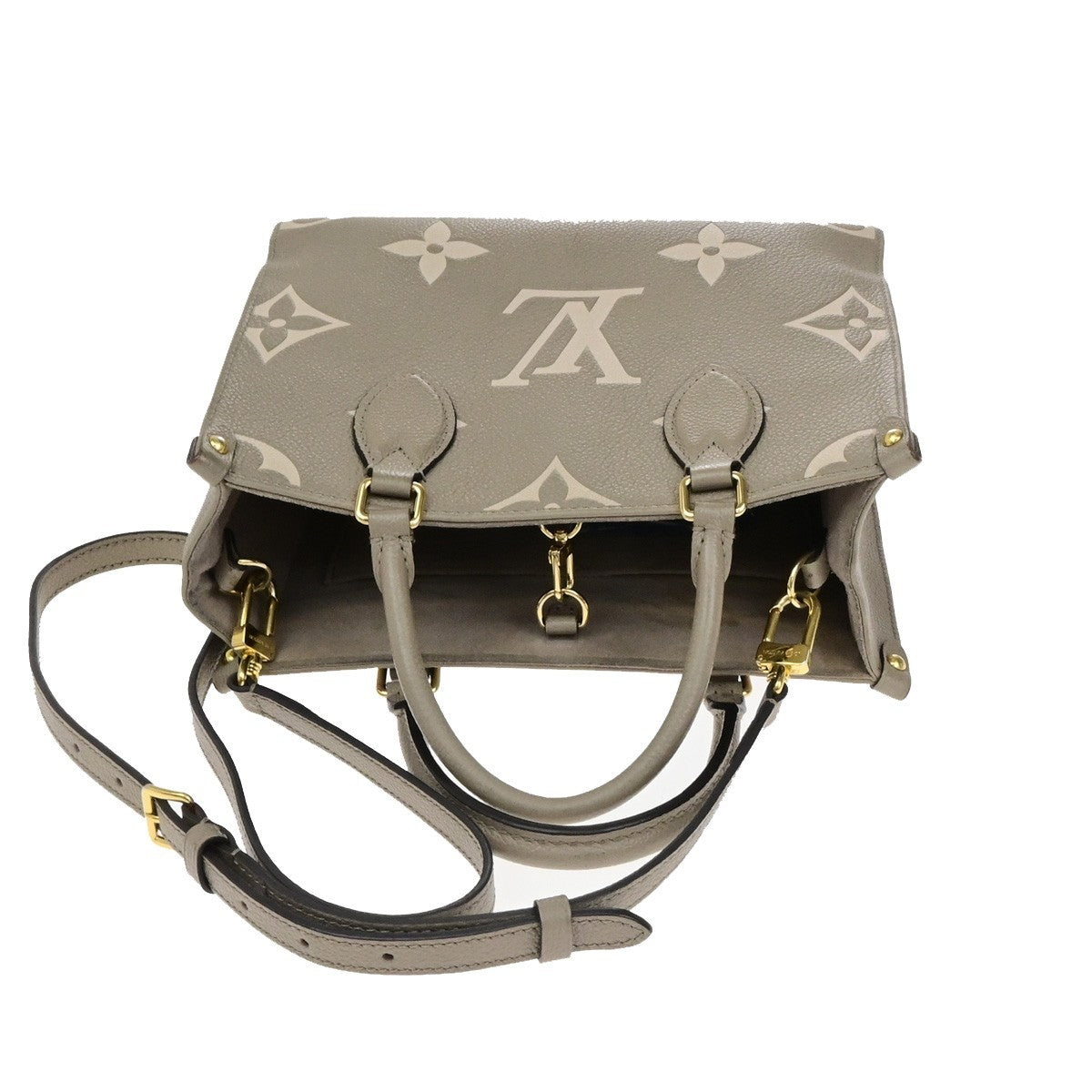 LOUIS VUITTON OnTheGo PM Hand Bag Bicolor Monogram Empreinte BE M45779 312RL056