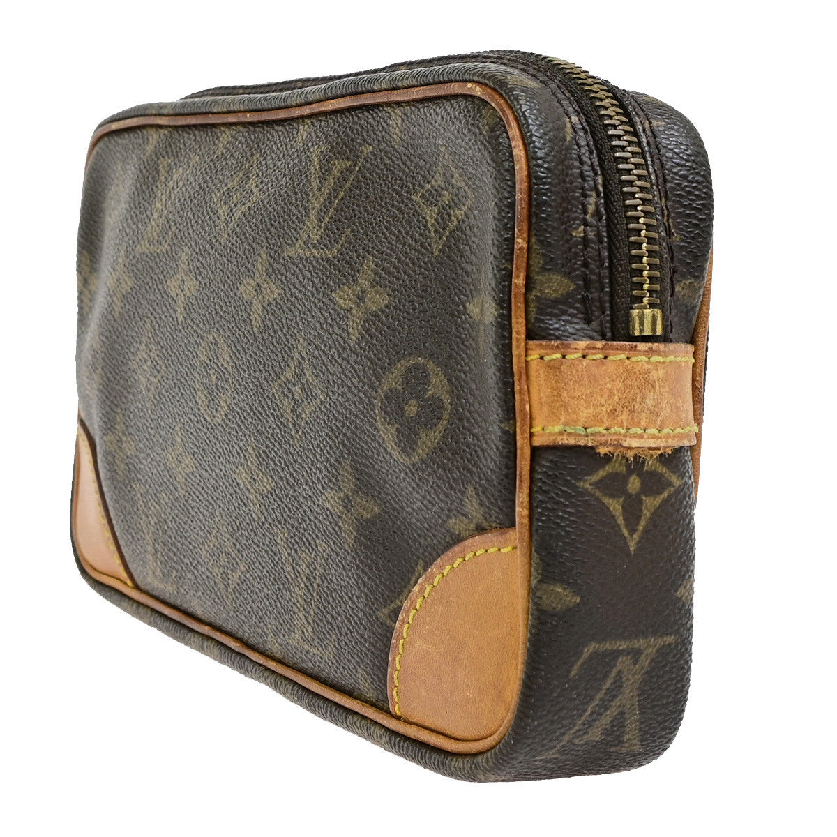 LOUIS VUITTON Marly Dragonne PM Clutch Hand Bag Monogram Leather M51827 67YG882