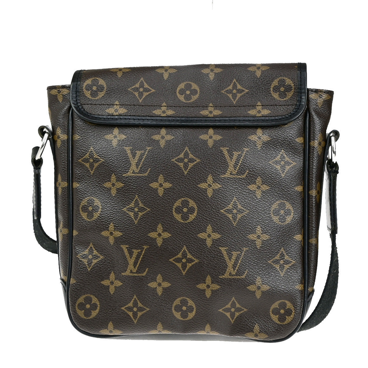 LOUIS VUITTON Bass PM Shoulder Bag Monogram Macassar Brown Black M56717 18YG828