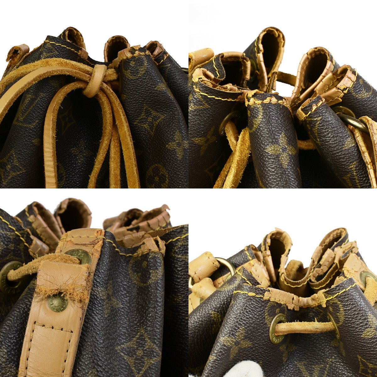 LOUIS VUITTON Noe GM Drawstring Shoulder Bag Monogram Leather BN M42224 08SJ527